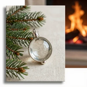 Mercury Glass Finial Drop Ornament